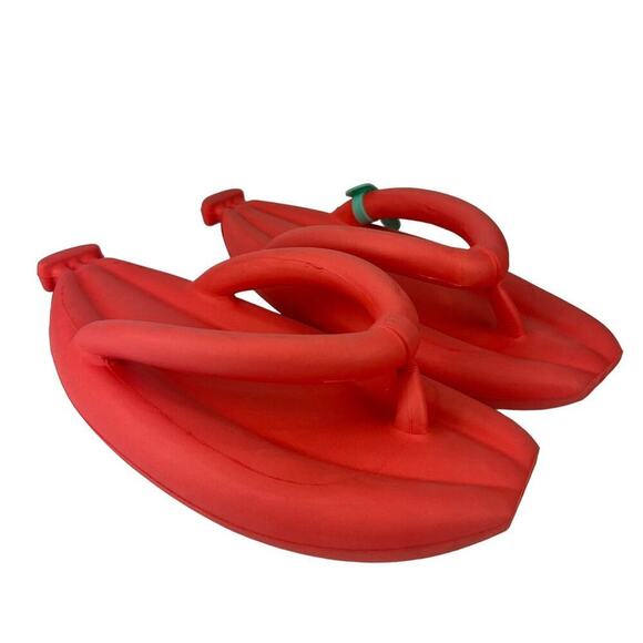 Unisex Banana Shaped Flip Flops Thick Padded Slippers Beach Pool Sandals 38-39 - Picture 2 of 9